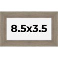 thumbnail image 1 of 8.5x3.5 Frame Gray Barnwood Rustic Solid Wood Picture Frame | 1.5 Inch Moulding Width | Includes UV, 1 of 8