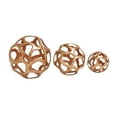 thumbnail image 1 of 8", 6", 4"D Copper Aluminum Geometric Sculpture, by DecMode (3 Count), 1 of 11
