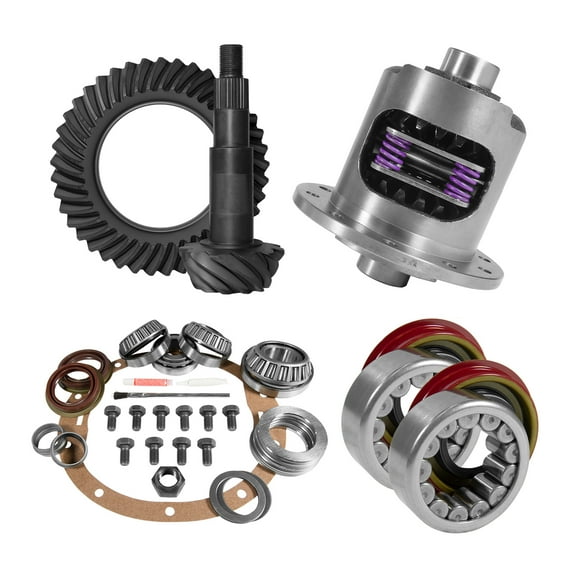 8.6" GM 3.42 Rear Ring & Pinion, Install Kit, 30spl Posi, Axle Bearings & Seals