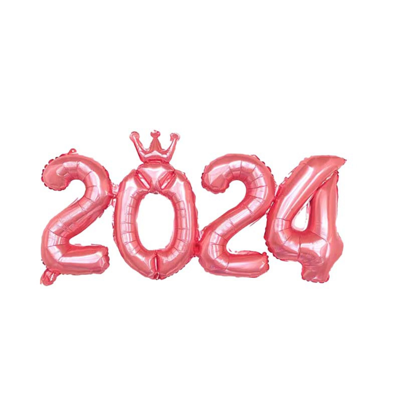 8.6 Inch 2024 Balloons Number 2024 Foil Balloons For New Years Eve
