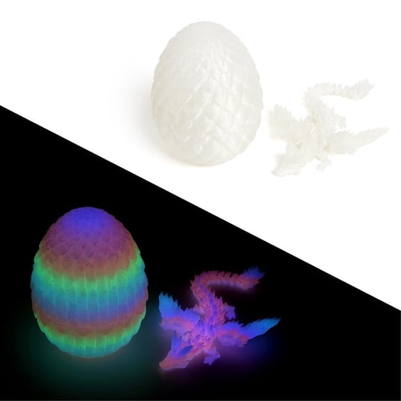 8.6 Inch 3D Printed Rainbow-Dragon with Wings Collectible Figurine for Home Office Executive Desk Decor