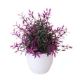 thumbnail image 1 of 8.6 Inch Artificial Potted with Hot Pink Leaves, Realistic Greenery for Indoor Home Decor, Living Room Bathroom Office Desk Tabletop Farmhouse Shelf Decorations, 1 of 5