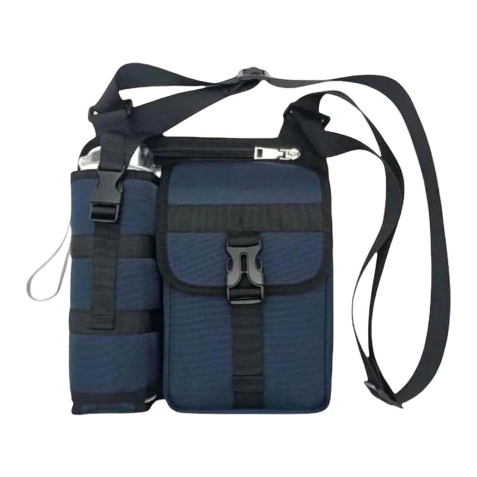 8.6 Inch Tactical Molle Pouch EDC Utility Waist Bag with Water Bottle Holder Cell Phone Holster Fanny Pack for Camping Hiking Running Motorcycle Outdoor Gear