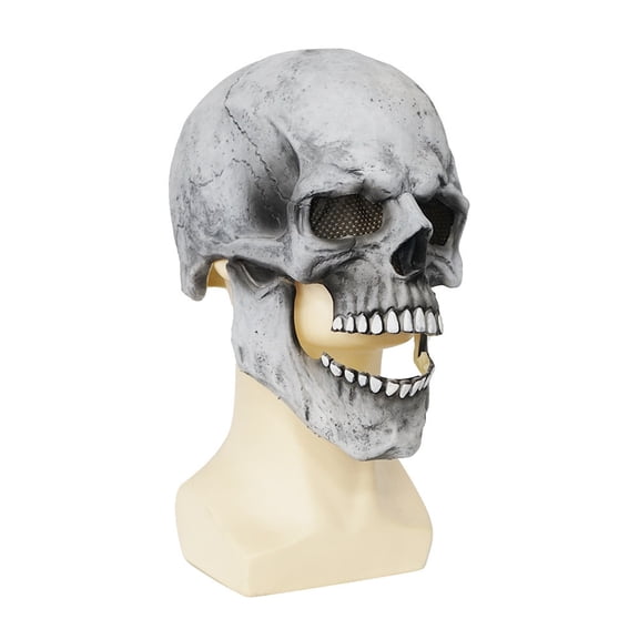 8.6" Plastic Skull Head Halloween Decor | Realistic Life-Size Skeleton Skull Halloween & Day of The Dead Decoration | Scary Human Skull Replicas Skeleton Decor | Head Skulls Decor