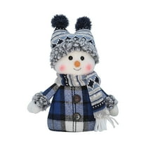 8.6" Snowman Plush Christmas Doll, Cute Soft Christmas Stuffed Toy Home Office Shop Window Decor