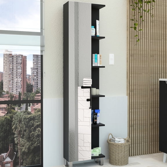 8.60 in Depth - Hidden Interior Storage - Bathroom - Keep Things Tidy