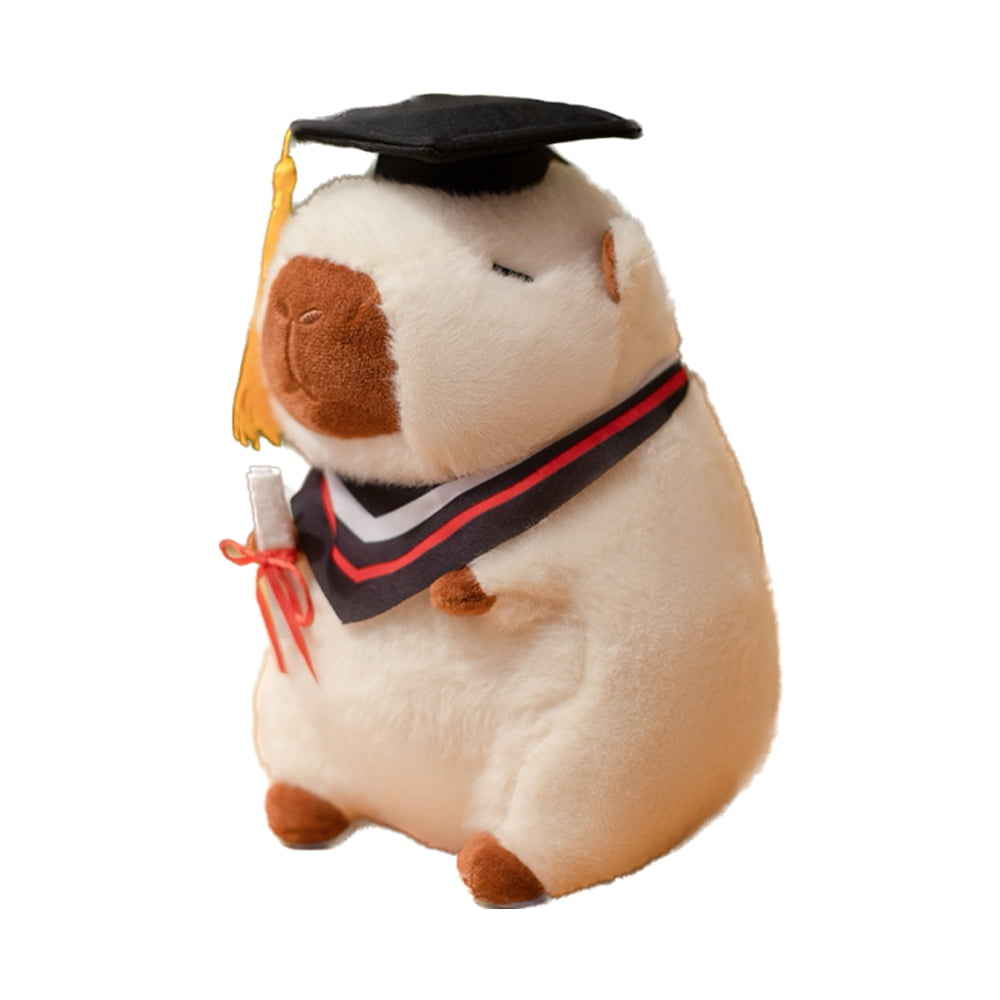 8.66" Dr. Capybara Plush Toy Adorable Fluffy Capybara Plush Toy, Hypoallergenic Gift for Medical Students, Doctors and Kids