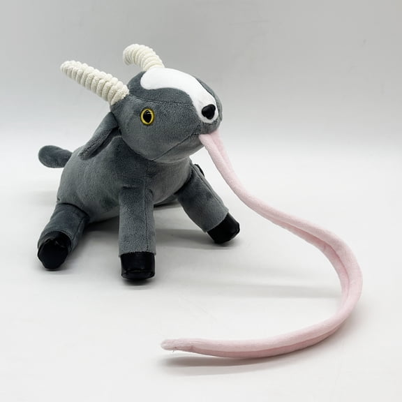 8.66 Inch Goat Simulator Plush with Long tongue Goat Stuffed Animal Goat Plushies Cute Goat Plush Toy Gift for Game Fans