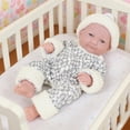 thumbnail image 1 of 8.66in Vinyl Movable Joint Reborn Doll Toy,Soft PVC Lifelike Big Eyes Design,Washable Cuddly Body Interactive Toy,Role Play Social Skill Development Toy,3+ Age Birthday Holiday Gift Toy, 1 of 6