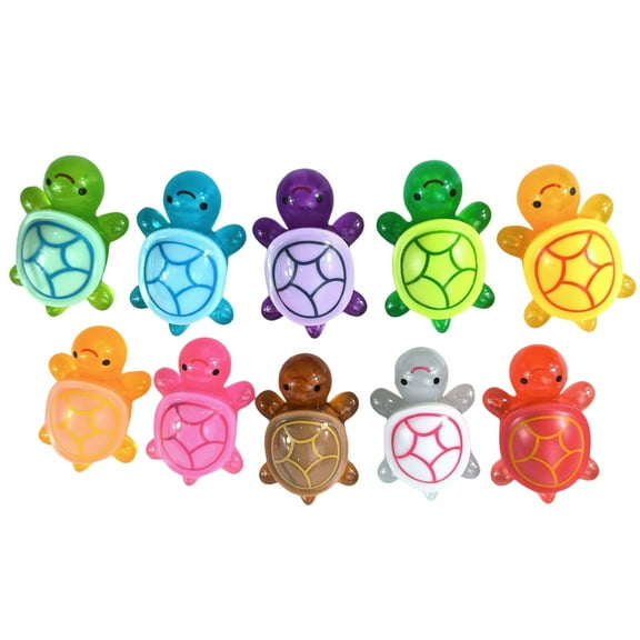 8.6Cm Glow-In-The-Dark Mini Turtle (Random Color, Minimum Order 12 Pieces)