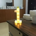 thumbnail image 1 of 8.6in Decorative Led Light Up Number Letters, White Plastic Marquee Number Lights Sign Party Wedding Decor Battery Operated Number (1), 1 of 5