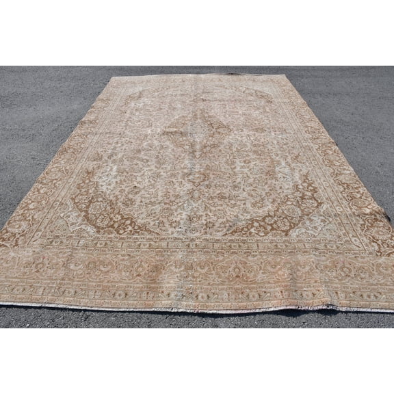 8.6x12.7 ft Oversize Rugs, Rugs For Persian, Vintage Rug, Brown Moroccan Rugs, Antique Rug, Turkish Rug, Organic Colorful Rug