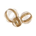 thumbnail image 1 of 8", 7", 6"H Gold Metal Geometric Sculpture, by CosmoLiving by Cosmopolitan (3 Count), 1 of 9