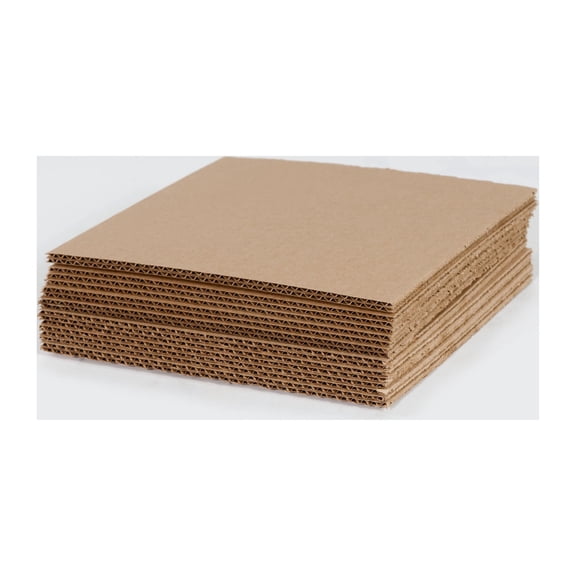 8 7/8 x 11 7/8" Corrugated Cardboard Layer Pads 200#/ect-32 Kraft Sheets [Top Layering Protection] 100 Pack
