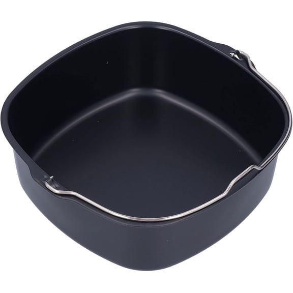 8.7 Inch Air Fryer Cake Pan, Food-Grade Iron Baking Barrel Compatible with HD9925 HD9860 HD9905, Non-Stick Cake Mold for Home Kitchen, Dishwasher Safe