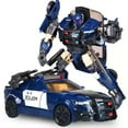 thumbnail image 1 of 8.7 Inch Deluxe Class Police Car Robot, The Last Knight Themed Articulated Figure, 1 of 5
