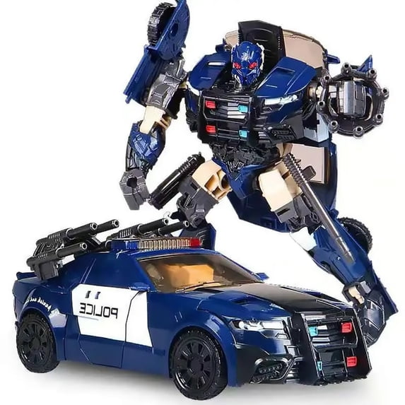 8.7 Inch Deluxe Class Police Car Robot, The Last Knight Themed Articulated Figure