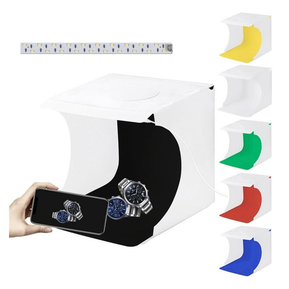 8.7 Inch Portable LED Photo Studio Box Tabletop Shooting Light Box Tent Photography Mini Box Softbox Set Display Lightbox ,Long Lasting