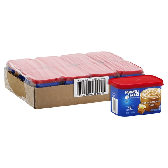 8.7 OZ COFFEE DRINK-INSTANT FLAVORED VANILLA CARAMEL LATTE 8 TRAY CASE