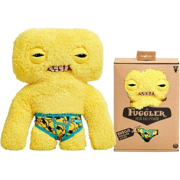 8.7" Squidge Fugg-ler, Fugg-ler Funny Monster - Budgie Fugg-lers Fugg-ler, Fugg-ler Stuffed Animal Toys Monster Plush Toys, Birthday Gifts Fugg-ler Toys for Kids Adults, Squidge - Yellow