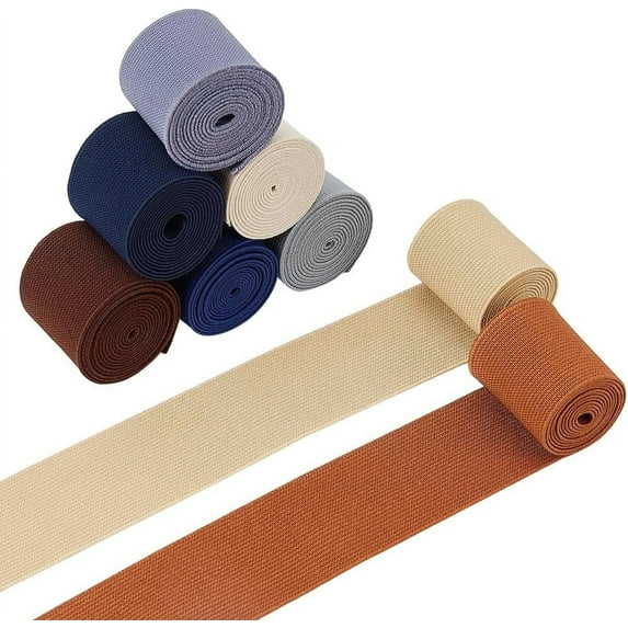 8.7 Yard 8 Colors Elastic Crochet Headband Ribbon 1.5inch Wide Stretch Fabric Wrapping Trim for DIY Gift Wrapping Hair Bows Waistbands Crafts Making 1.1 Yard/Color