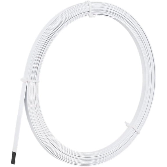 8.7 Yard White Spring Steel Boning 0.23 Inch Corset Boning Stays for Sewing Plastic Covered Steel Boning for Bridal Dress Bustle Crinoline Boning 1mm Thick