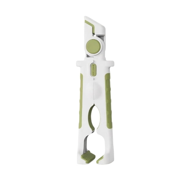 8.71 Inch Multi-Functional Heat Resistant Kitchen Tongs, Green, Non- Bowl Gripper Jar Opener