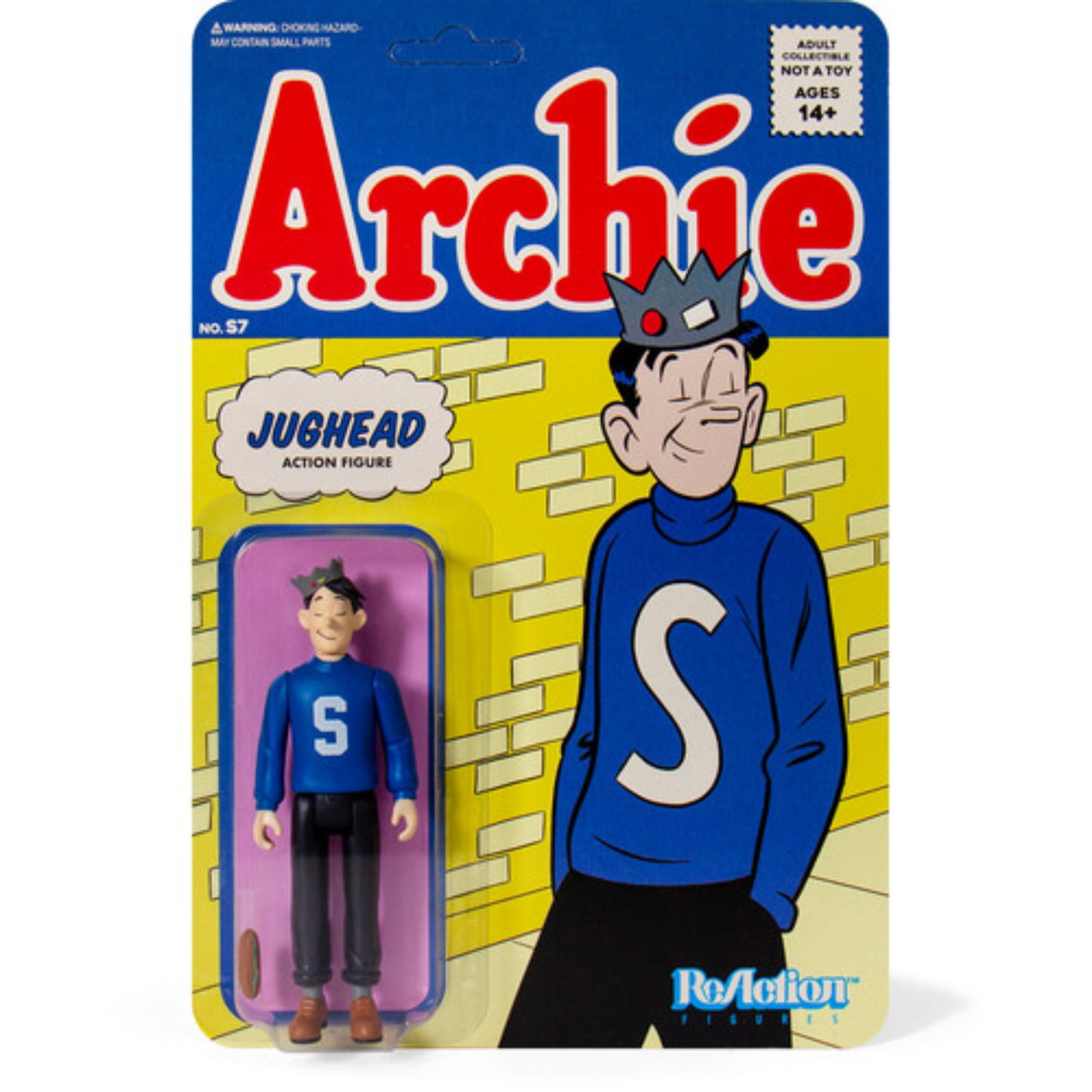 Reaction Figure Archie Super7 Archie ReAction Retro Jughead Figure, 3.75 Inches, 5 Points of ...