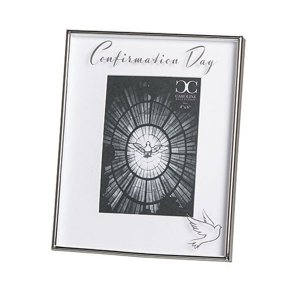 8.75"H Confirmation Frame Floating 4X6 Caroline Collection