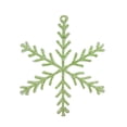 thumbnail image 1 of Allstate 8.75" Pastel Dreams Glittered Snowflake Christmas Ornament - Green, 1 of 3