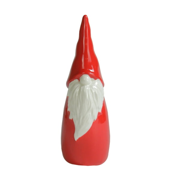 8.75" Red and White Santa Gnome Christmas Tabletop Decor