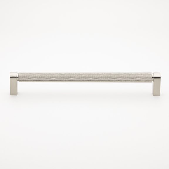 8.75 in. Center Solid Knurled Bar Pull, Satin Nickel, Single 
