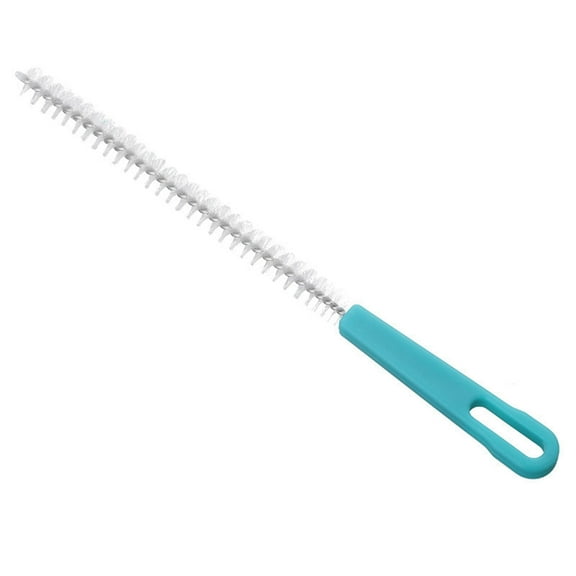 8.7in Long Pipe Brush, Nylon Plastic Mini Extra Long Sink Overflow Drain Dredge Cleaning Brush for Pipe Hole Bottle
