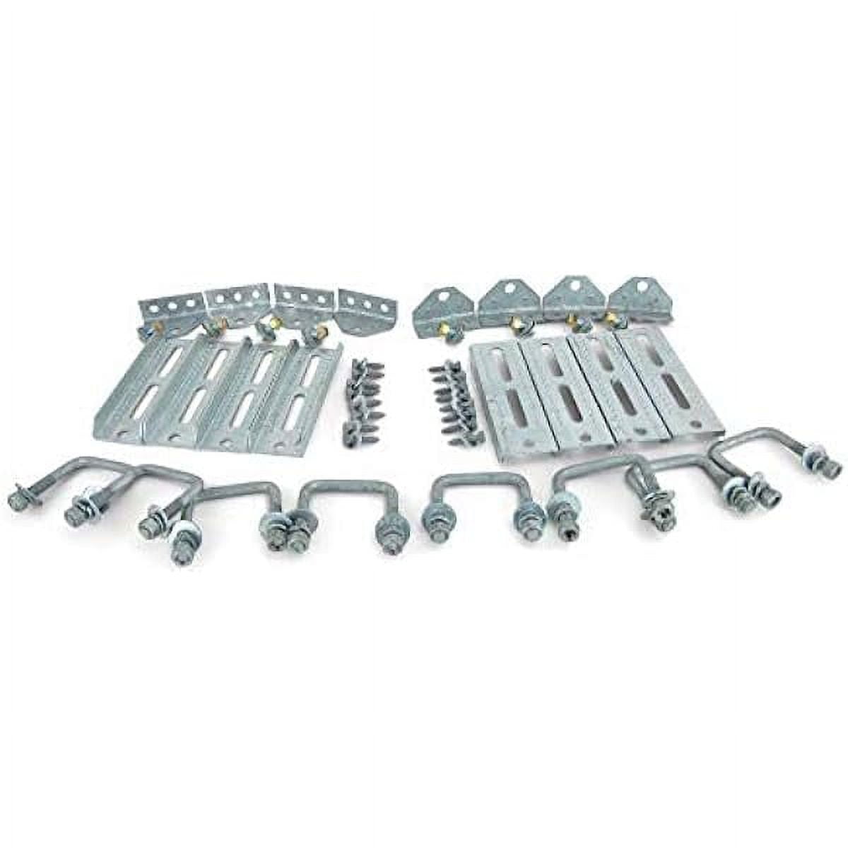 (8) 8" Galvanized Swivel Top Bunk Bracket Kit with Hardware for 2x3