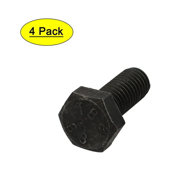 8.8 Grade M8x20mm Full Threaded Left Hand Thread Steel Hex Head Bolt 4pcs