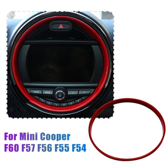 8.8 Inch Red Center Console Dashboard Navigation Display Cover Trim Decoration Ring for F60 F57 F56 F55 F54