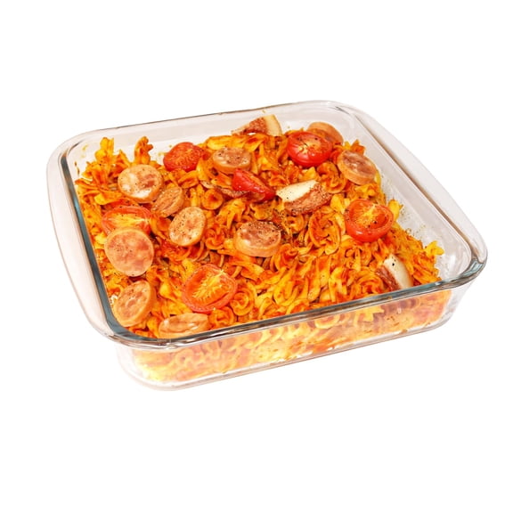 8×8 Square Tempered Glass Baking Dish, 1.6qt Oven Safe Pan