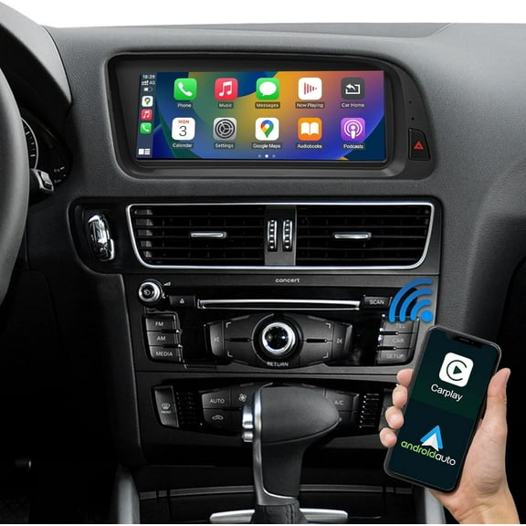 8.8 inch Car Stereo Touchscreen Wireless CarPlay Android Auto Multimedia Car Radio Receiver for Audi Q5 with MMI 2G System 2009-2017