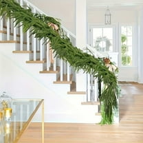 8.86 Ft Christmas Norfolk Garland for Mantle Artificial Norfolk Pine Garlands Long Greenery Garland for Mantle Table Fireplace Stairs Outdoor Indoor Christmas Decor