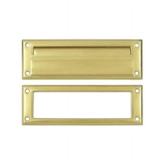 8.87 in. Mail Slot with Interior Frame, Bright