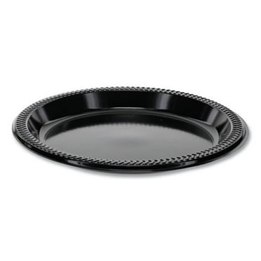 8.87 in. Prairieware OPS Dinnerware Plate, Black