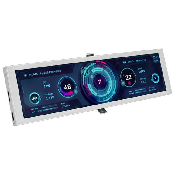 8.8Inch Computer Diagnostic Display Screen Technology 1920x480 Adjustable Data Visualization Secondary screen