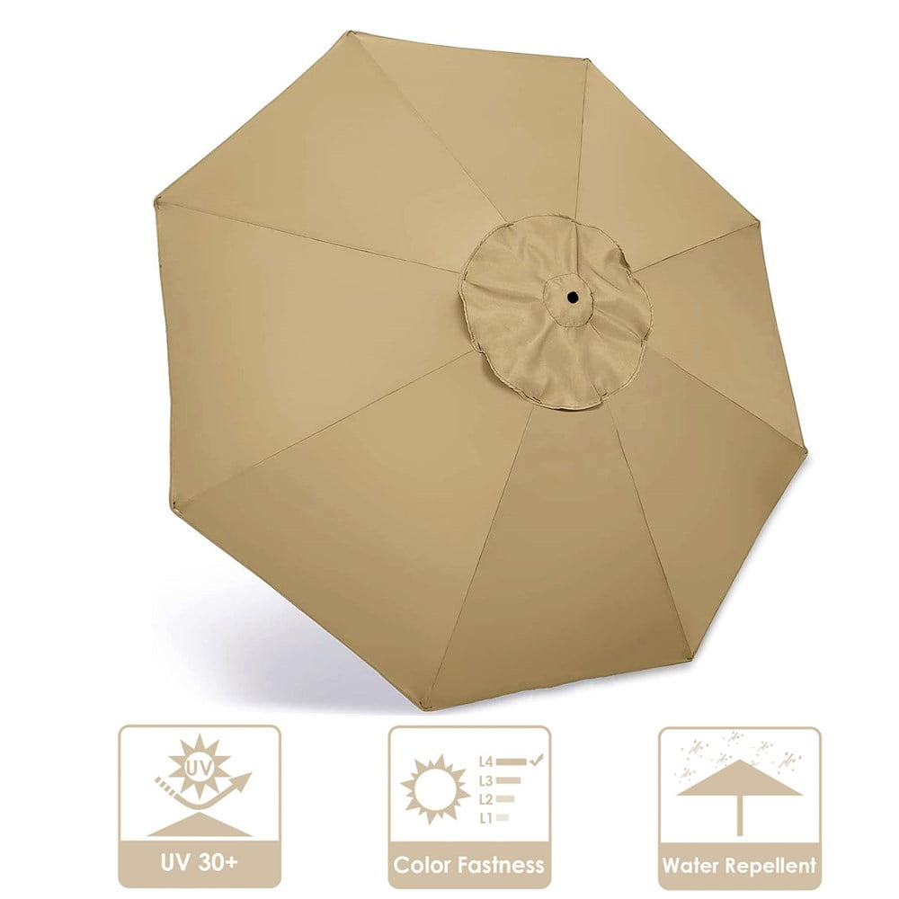 8.8ft 8 Ribs Patio Umbrella Replacement Cover Canopy, Outdoor Market ...