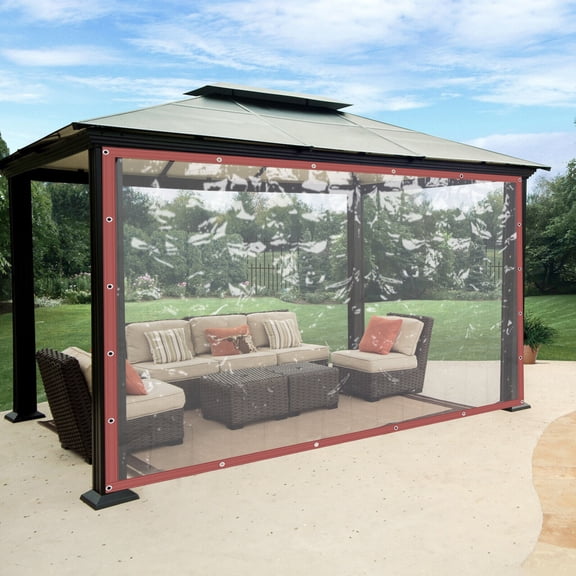 8*8ft Durable PVC transparent tarpaulin for blocking rainwater