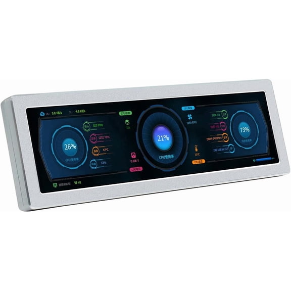 8.8inch HDMI Small Monitor,4801920,Compatible with /Jetson Nano/PC,Horizontal and Vertical Screen Display,AIDA64 PC CPU GPU RAM Monitor Data Display,with HiFi Speaker