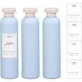 thumbnail image 1 of 8.8oz Travel Essentials Shampoo Bottles for Toiletries,Empty Plastic Squeeze Bottles with Flip Cap for Toiletries Travel Size Shampoo and Conditioner (3 pack, bule), 1 of 12