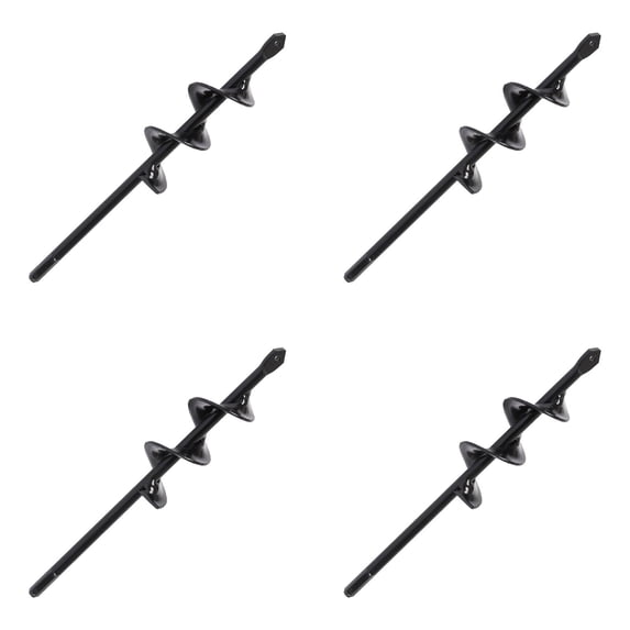 8.9''*1.6'' Garden Drill Bit for Yard Drill Bits for Holes Digging Set of 1/2/3/4/6 PCS Garden Spiral Drill Bits for Bulbs Holes Digging Hex Drive Drill