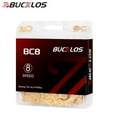 thumbnail image 1 of 8/9/10/11/12 Speed Bike/Bicycle Chain BUCKLOS BC-L/EL/SL for SHIMANO/SRAM/KMC Steel Gold/Silver 116/126 Link with Quick Link fit MTB/Mountain/Road Bike/BMX 1/2 x 3/32 1/2 x 11/128 Inch Universal, 1 of 7