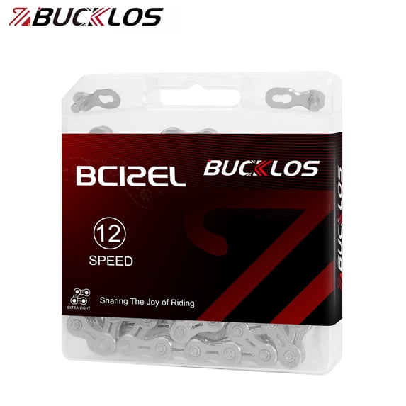 8/9/10/11/12 Speed Bike/Bicycle Chain BUCKLOS BC-L/EL/SL for SHIMANO/SRAM/KMC Steel Gold/Silver 116/126 Link with Quick Link fit MTB/Mountain/Road Bike/BMX 1/2 x 3/32 1/2 x 11/128 Inch Universal