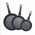 thumbnail image 1 of 8", 9.5", 11" Marble Coating Frying Pan Set, Nonstick Skillets Made In Korea, 1 of 11